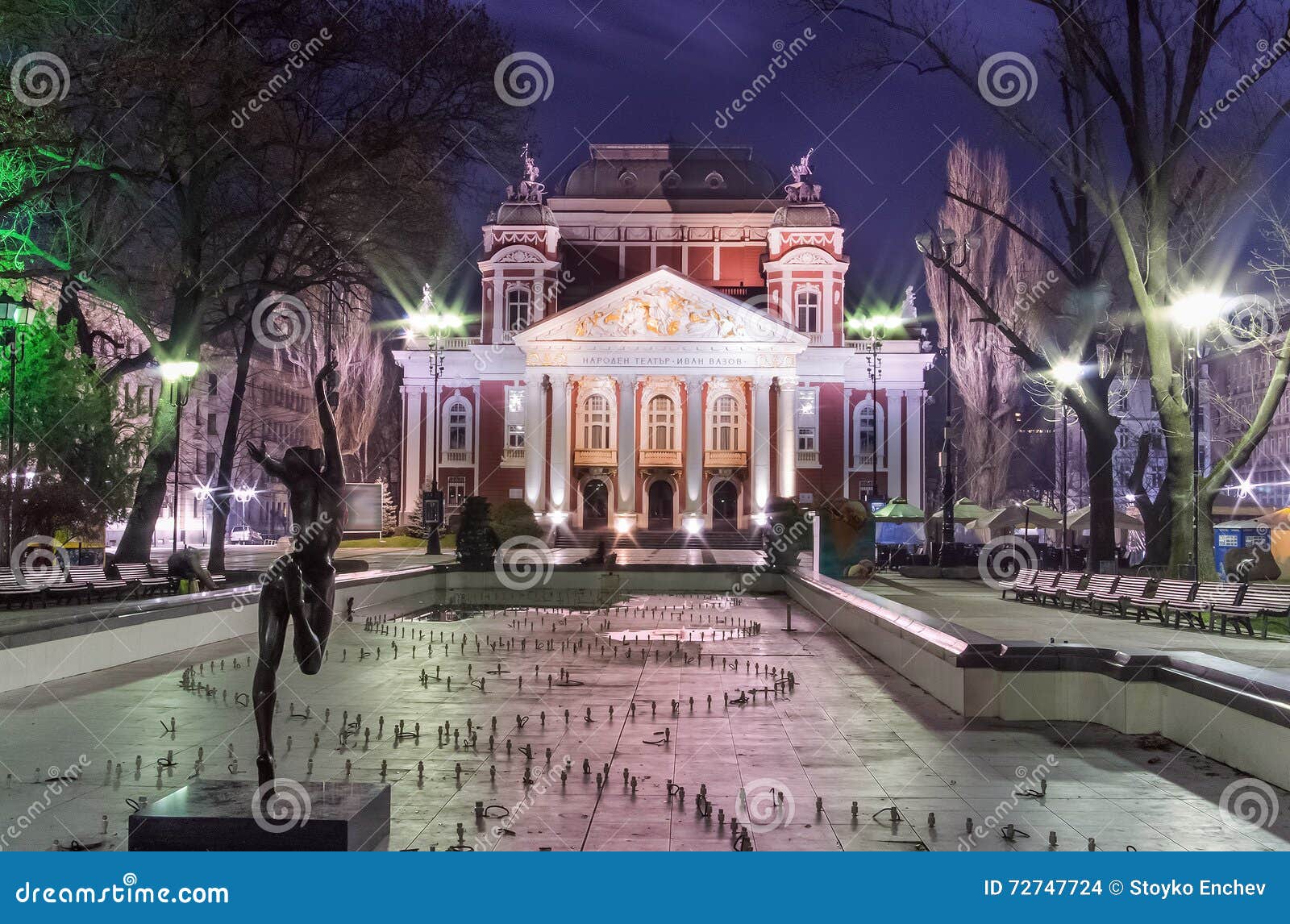 ivan vazov national theater in sofia - bulgaria