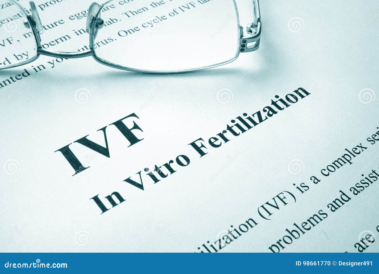 ivf in vitro fertilization.