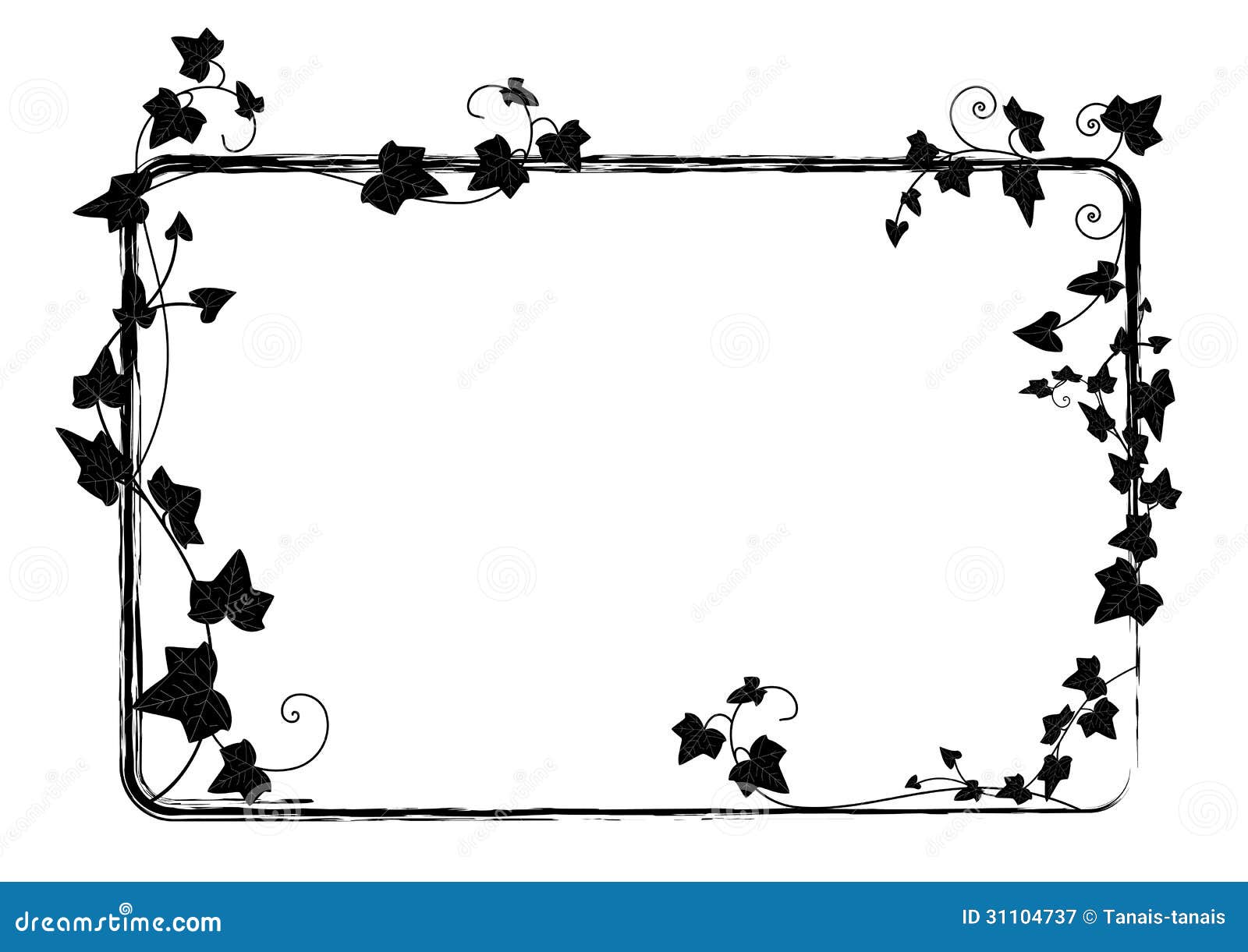 Ivy frame stock vector. Illustration of frame, elegancy 31104737
