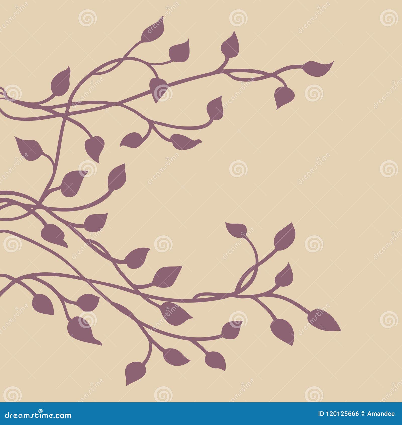 Download Ivy Vine Silhouette Elegant Purple Floral Decorative Side Border Design Element Of Leaves Pretty Wedding Invitation Design Stock Vector Illustration Of Country Cute 120125666