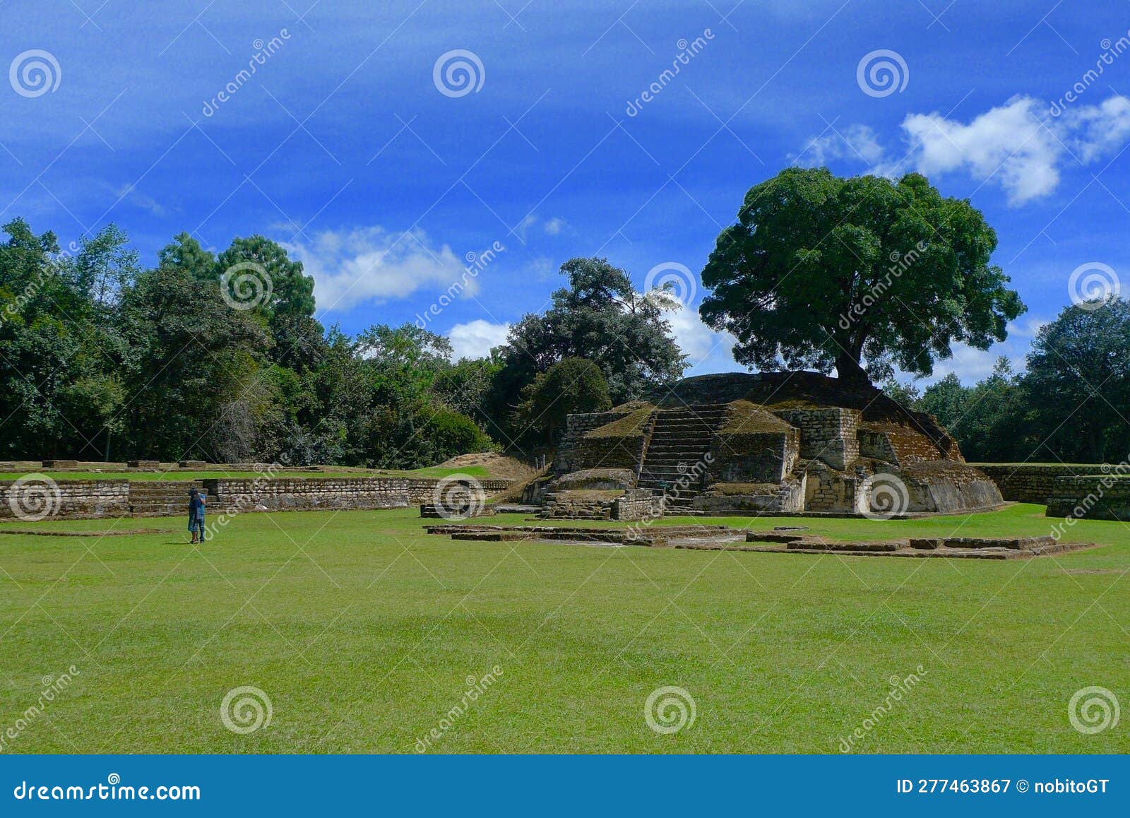 iximche mayan ruins in tecpÃÂ¡n, guatemala