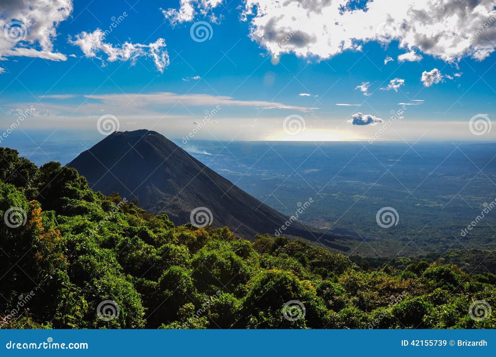 izalco volcano from cerro verde national park, el salvador