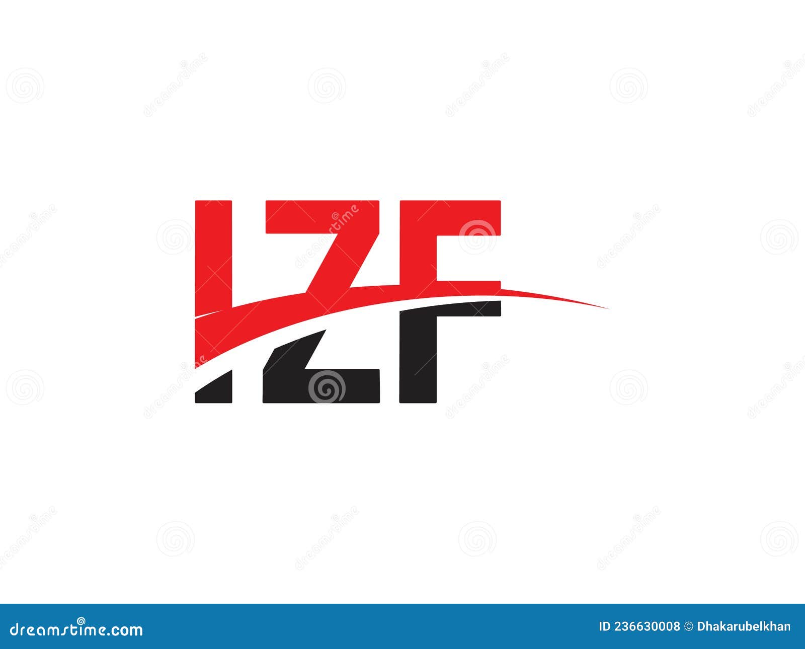 izf letter initial logo   