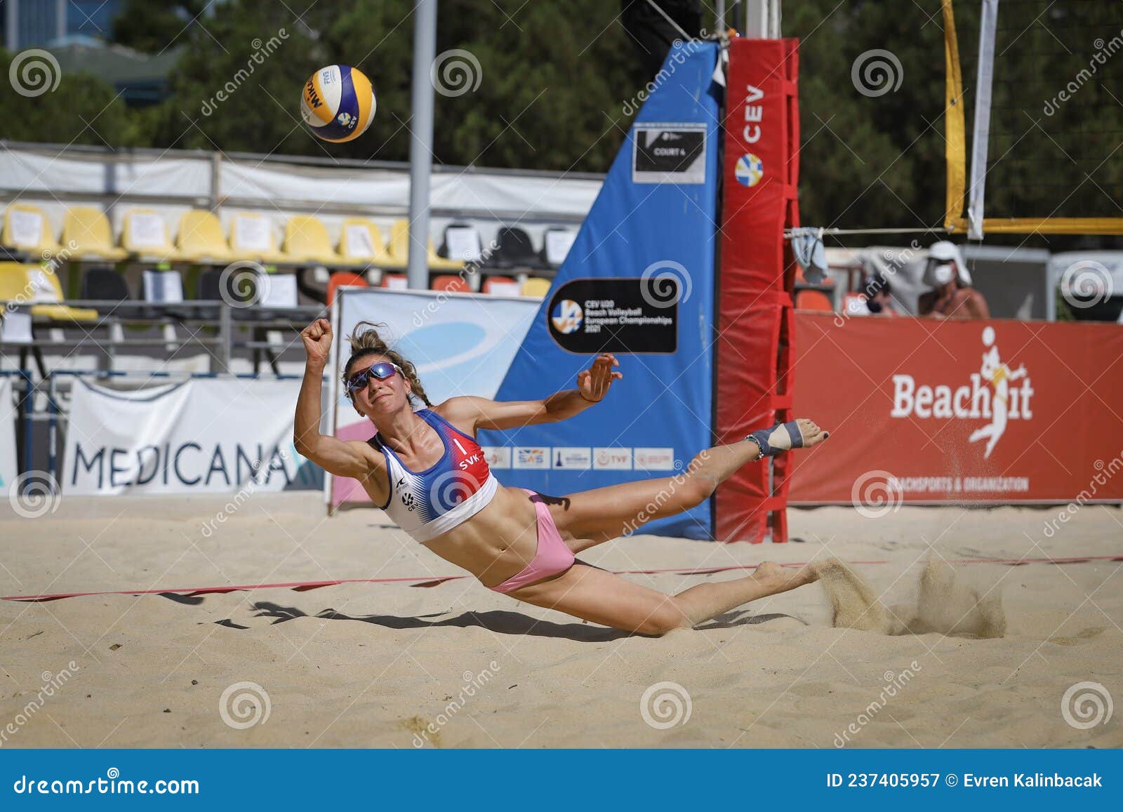 CEV U20 Beach Volleyball European Championships in Izmir, Turkey Editorial Photography