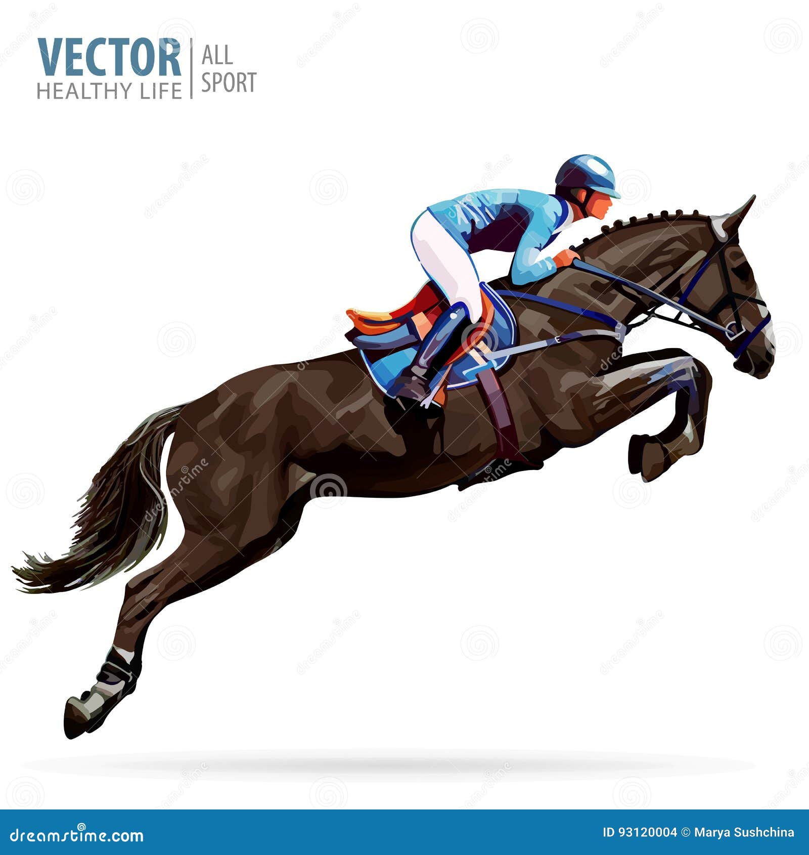 Conjunto de conceito plana de esporte cavalo subindo de jockey equipamentos  treinamento jogos competições design composições ilustração vetorial