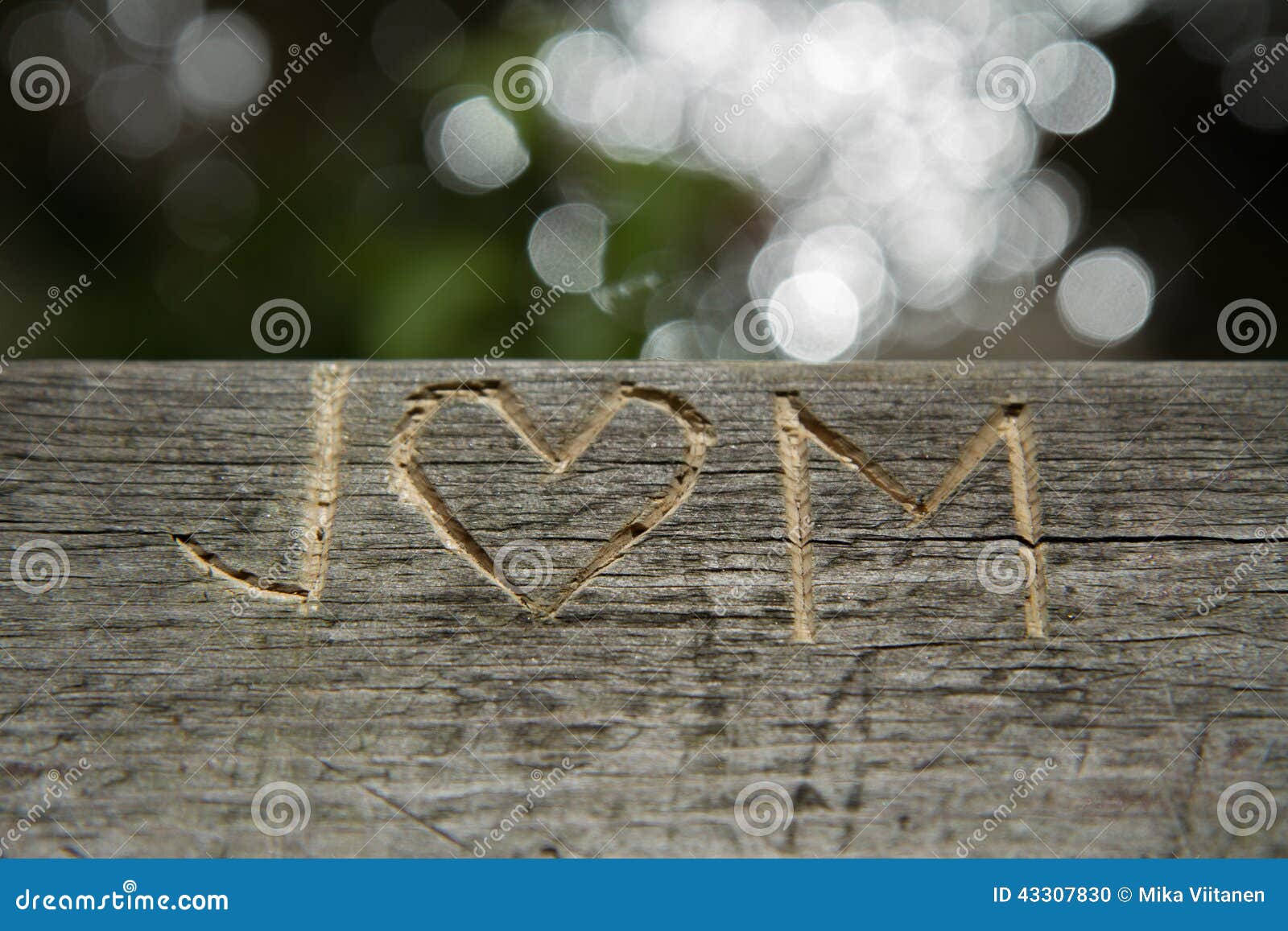 J and M Letter - Love Symbol Engraving Stock Photo - Image of ...