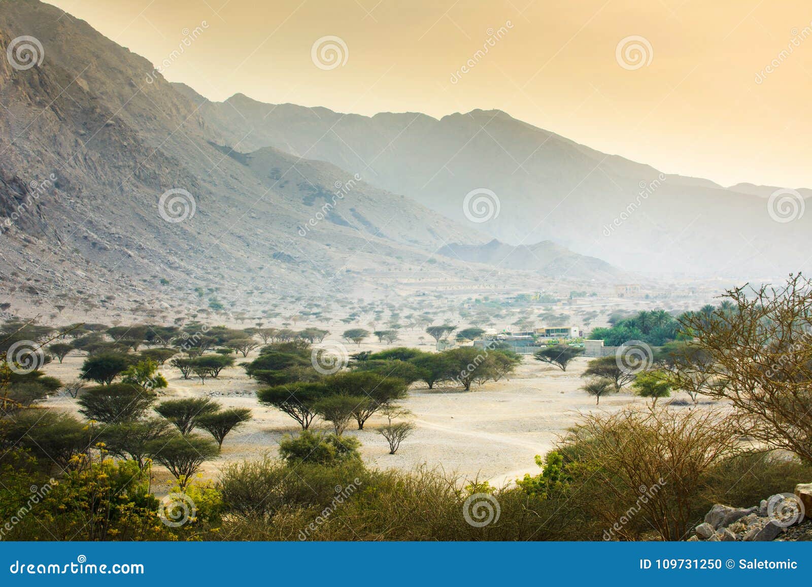 jabal jais mountain and desert landscape near ras al khaimah