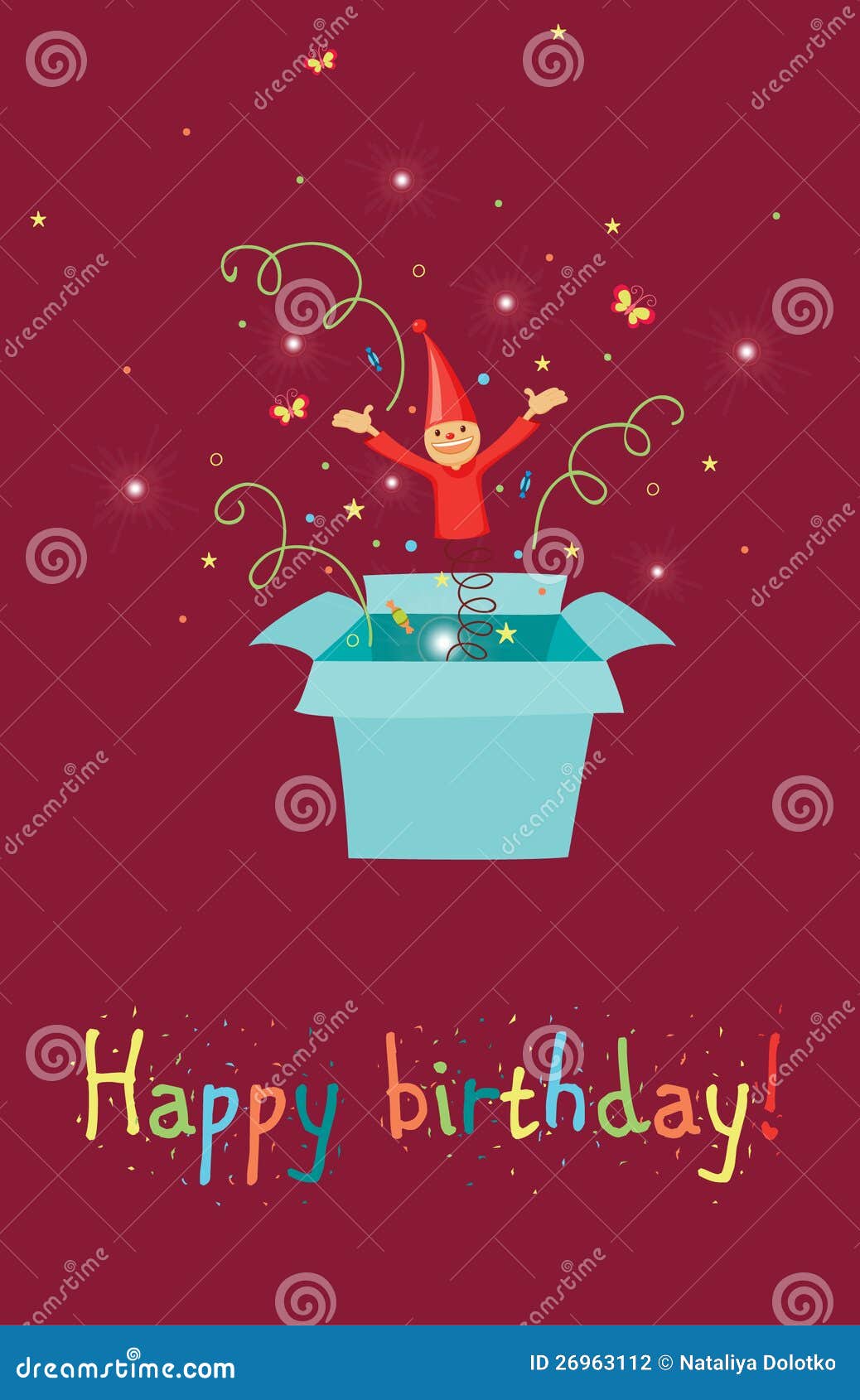 Jack in the box stock vector. Illustration of package 26963112