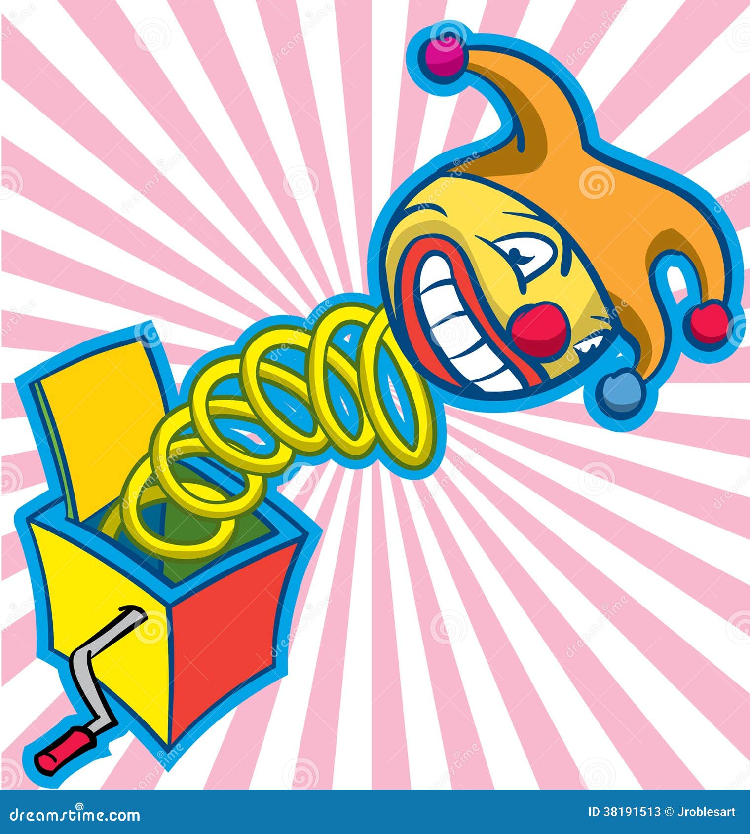 Jack in the Box stock vector. Illustration of hands, silly 38191513