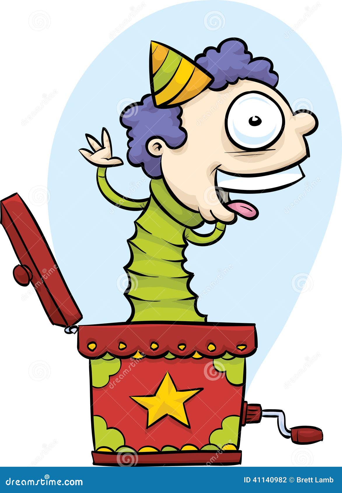 Jack in the Box stock abbildung. Illustration von geschenk 41140982