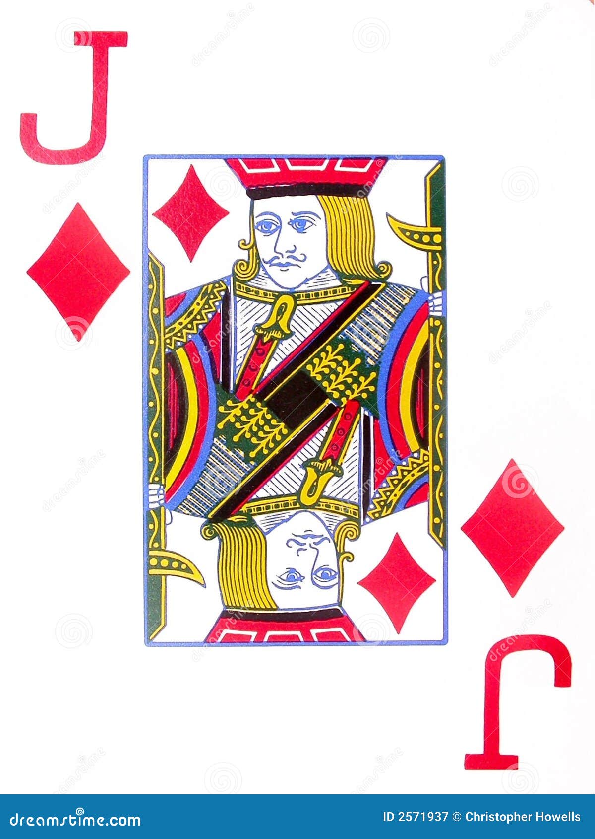 Jack of Diamonds stock image. Image of design, mirror - 2571937