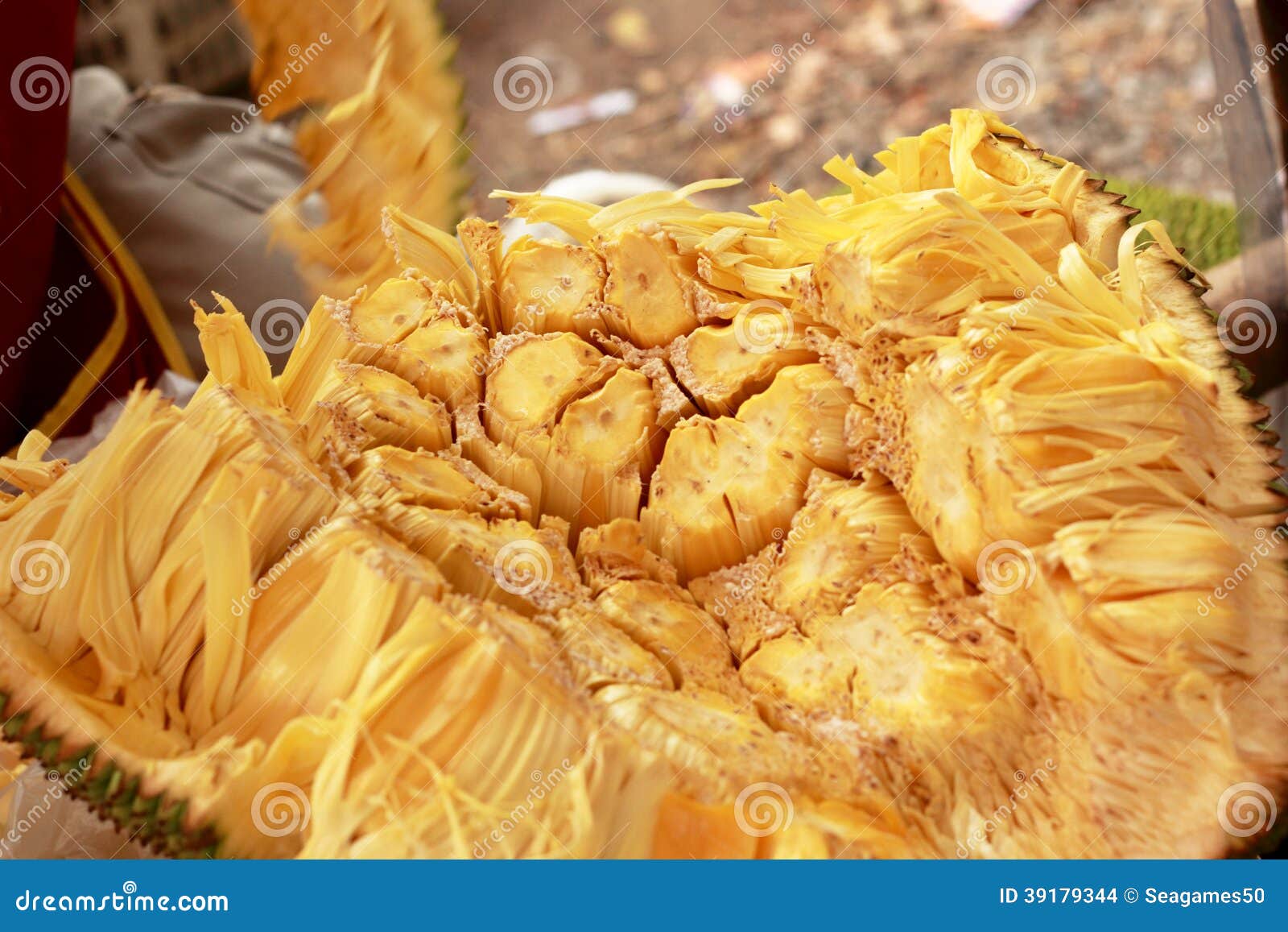 Jack fruit on the market stock photo. Image of colorful 39179344