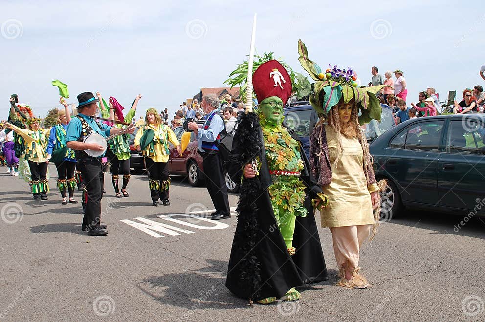 Jack in the Green Parade, Hastings Editorial Stock Photo Image of