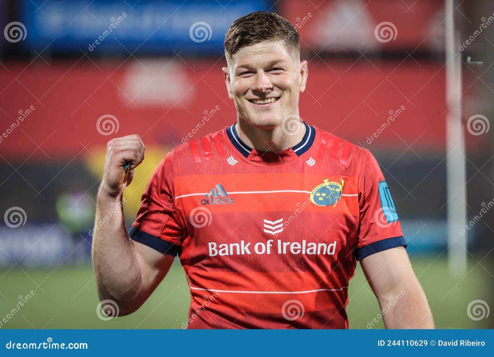 Jack O Donoghue at the United Rugby Championship Match between Munster 51 and Benetton 22 Editorial Stock Image