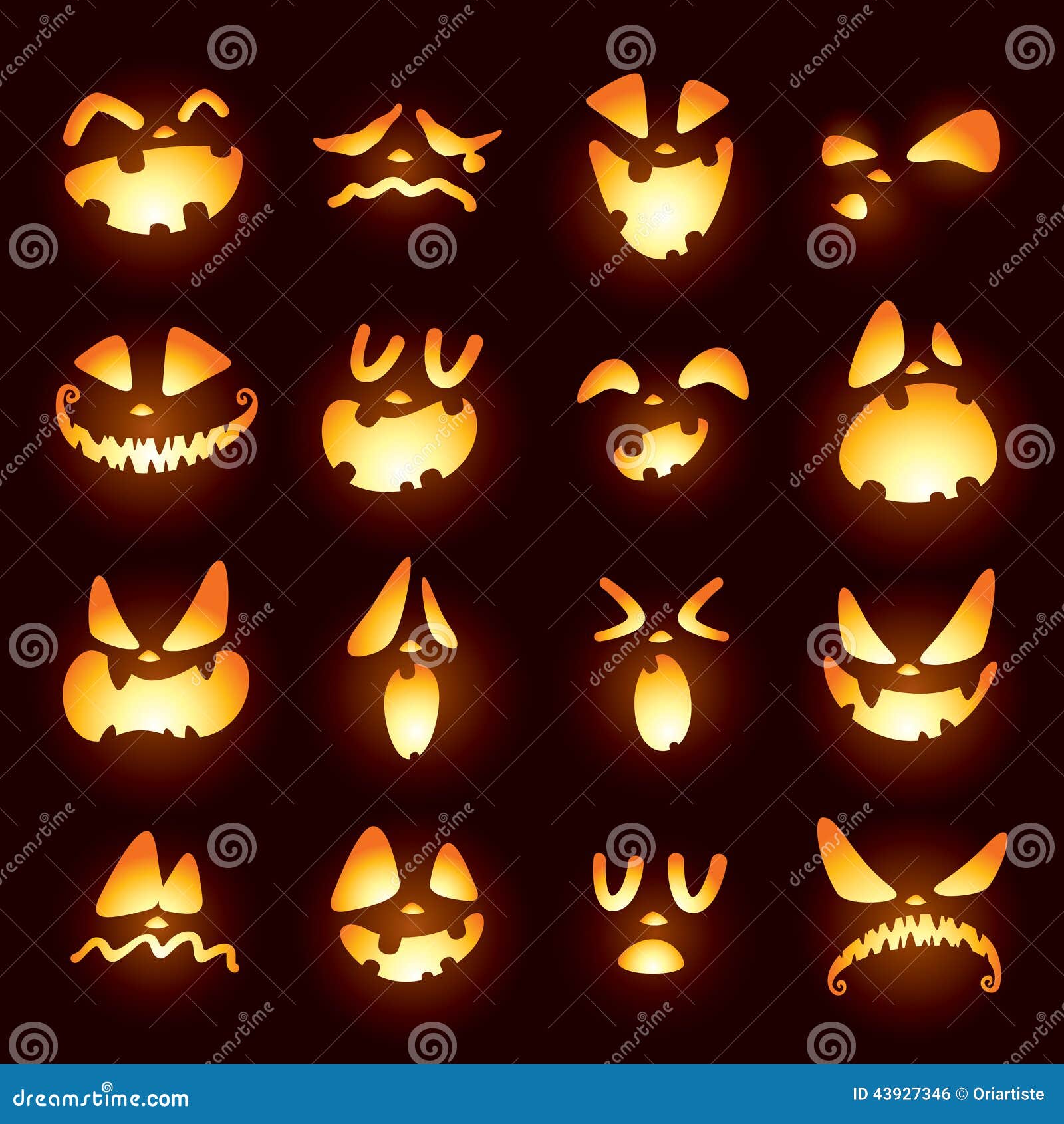 jack o lantern faces