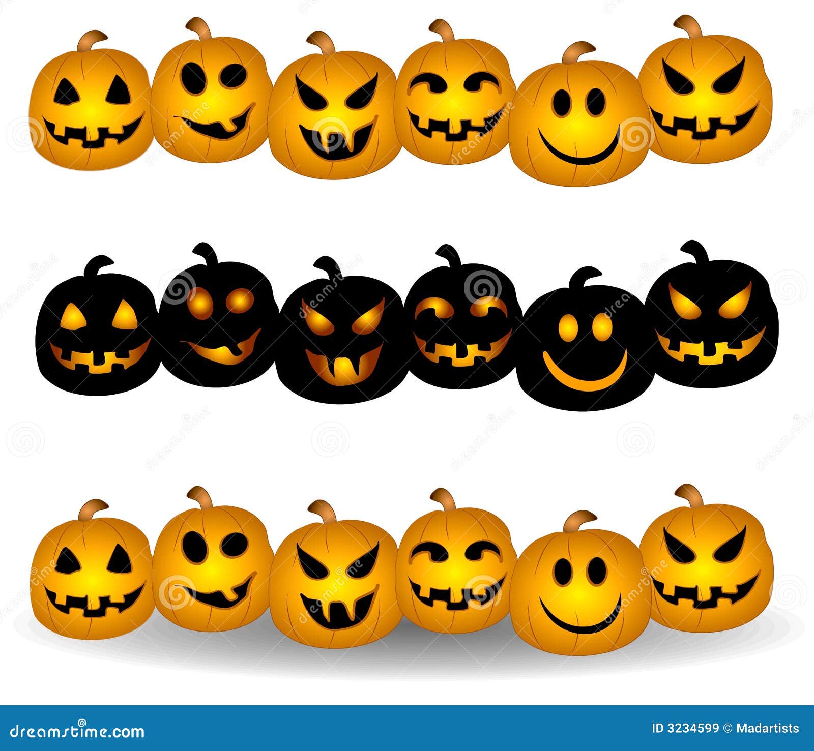 jack o lantern pumpkin borders