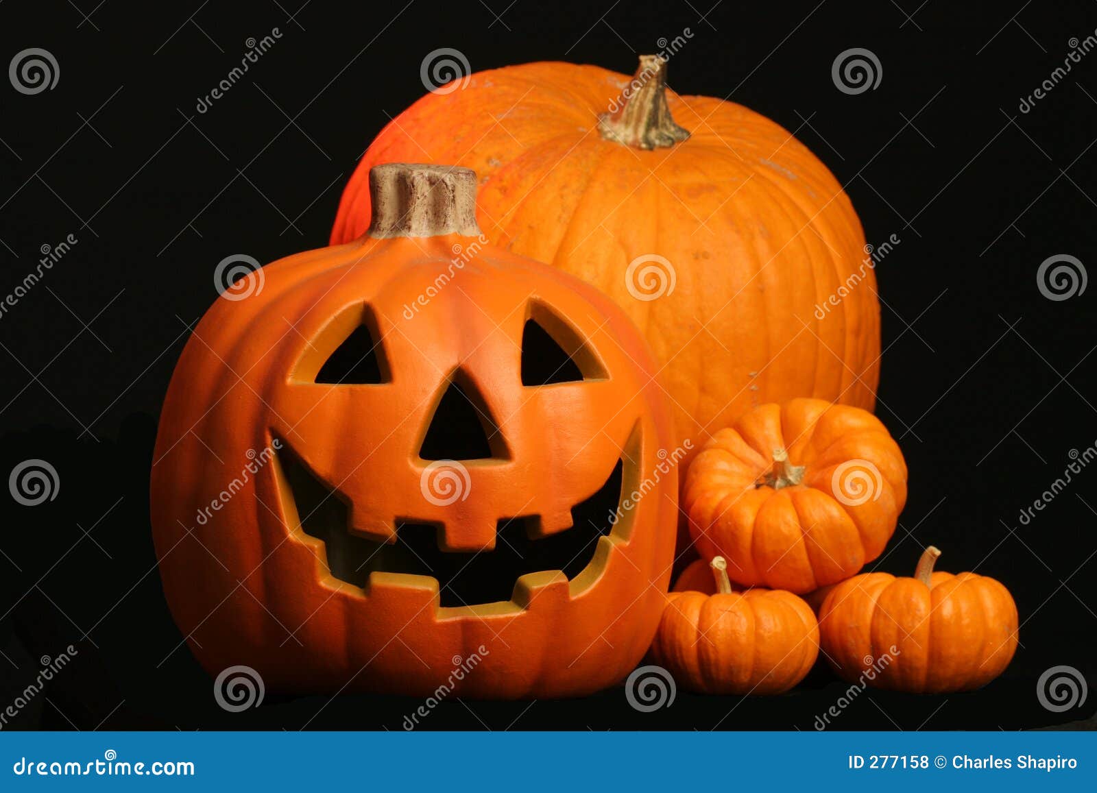 Jack O Lantern with Pumpkins Stock Photo Image of halloween, grin 277158