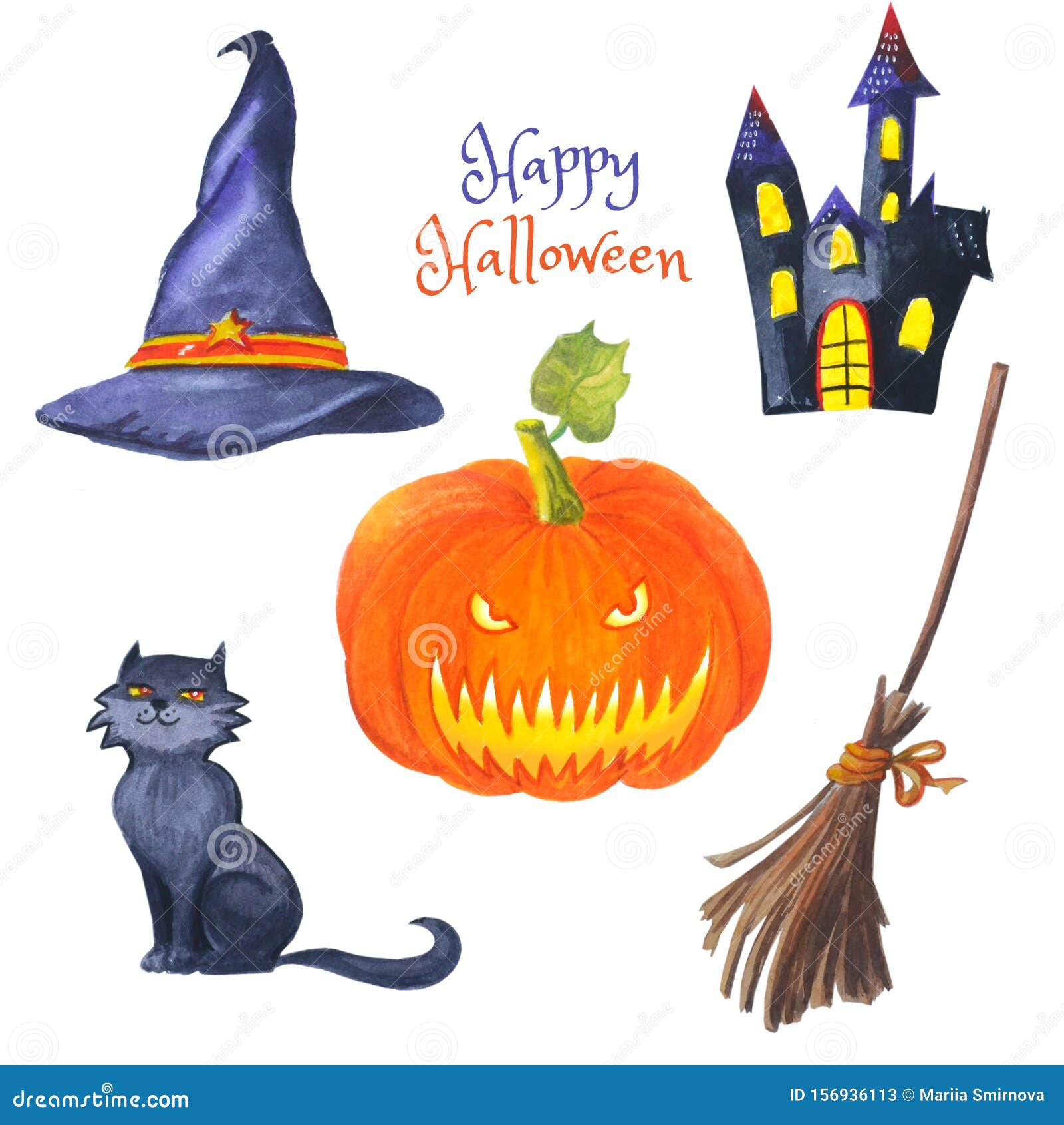 Details about   Halloween Cute Cats Witch Hat Pumpkins Waterproof Fabric Shower Curtain Set 72" 