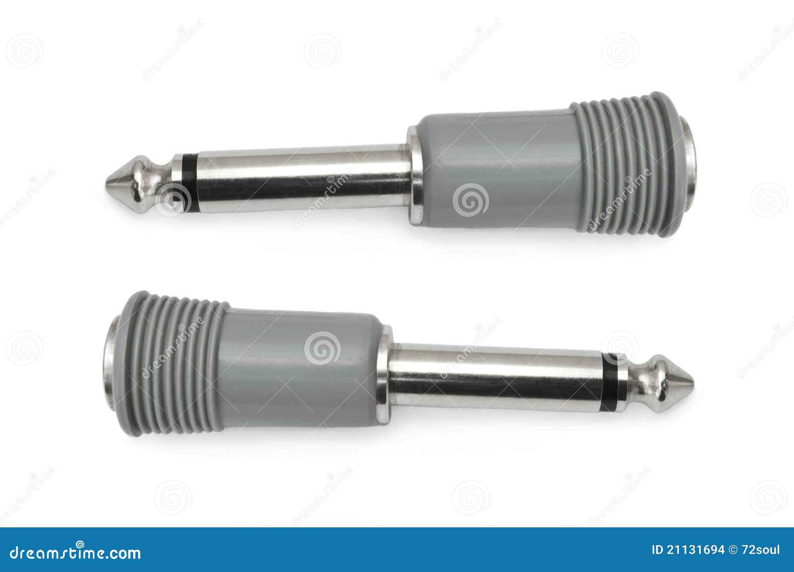 Jack plugs stock photo. Image of jack, electric, chrome 21131694