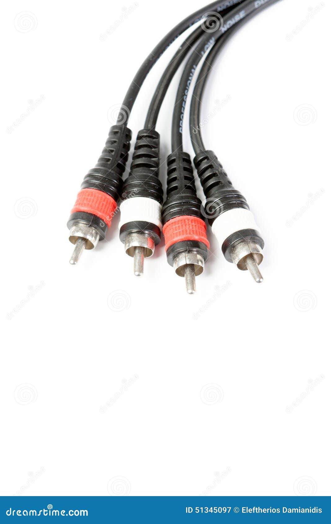 Jack Plugs Isolated on White Ground Stock Image Image of connect