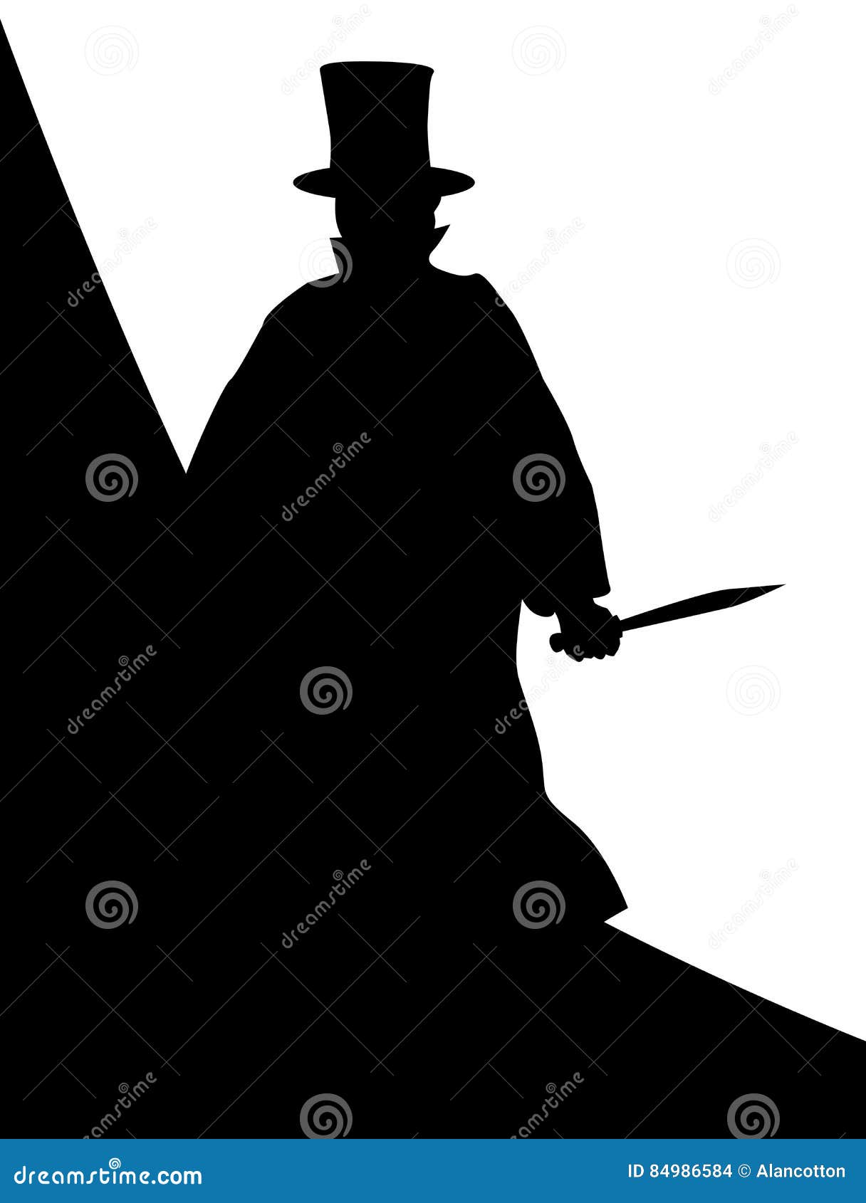 jack the ripper background silhouette