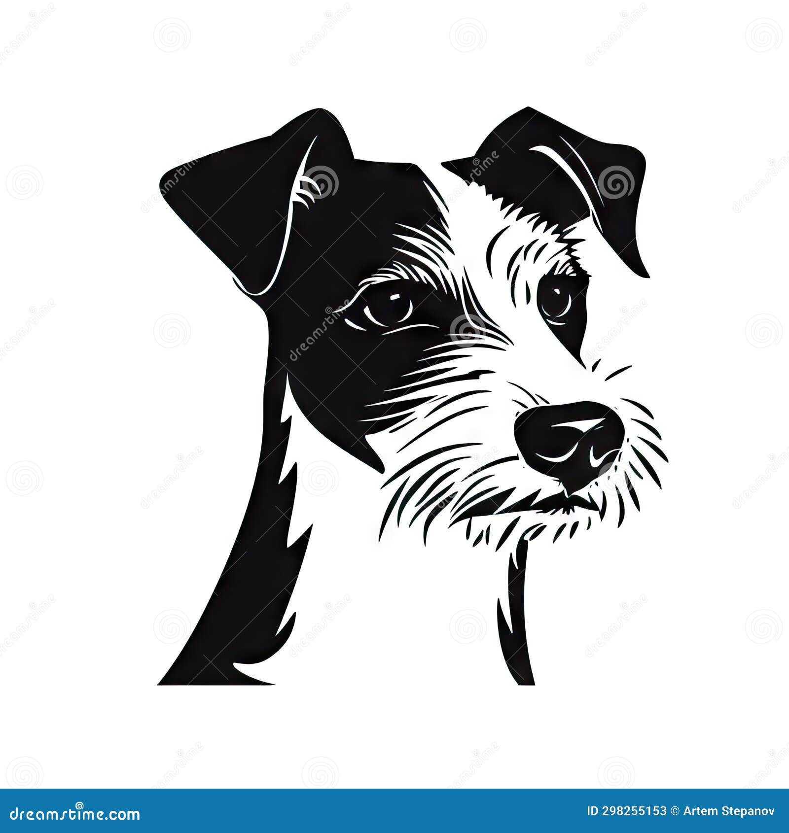 Jack Russell Terrier Icon, Dog Black Silhouette, Puppy Pictogram, Pet