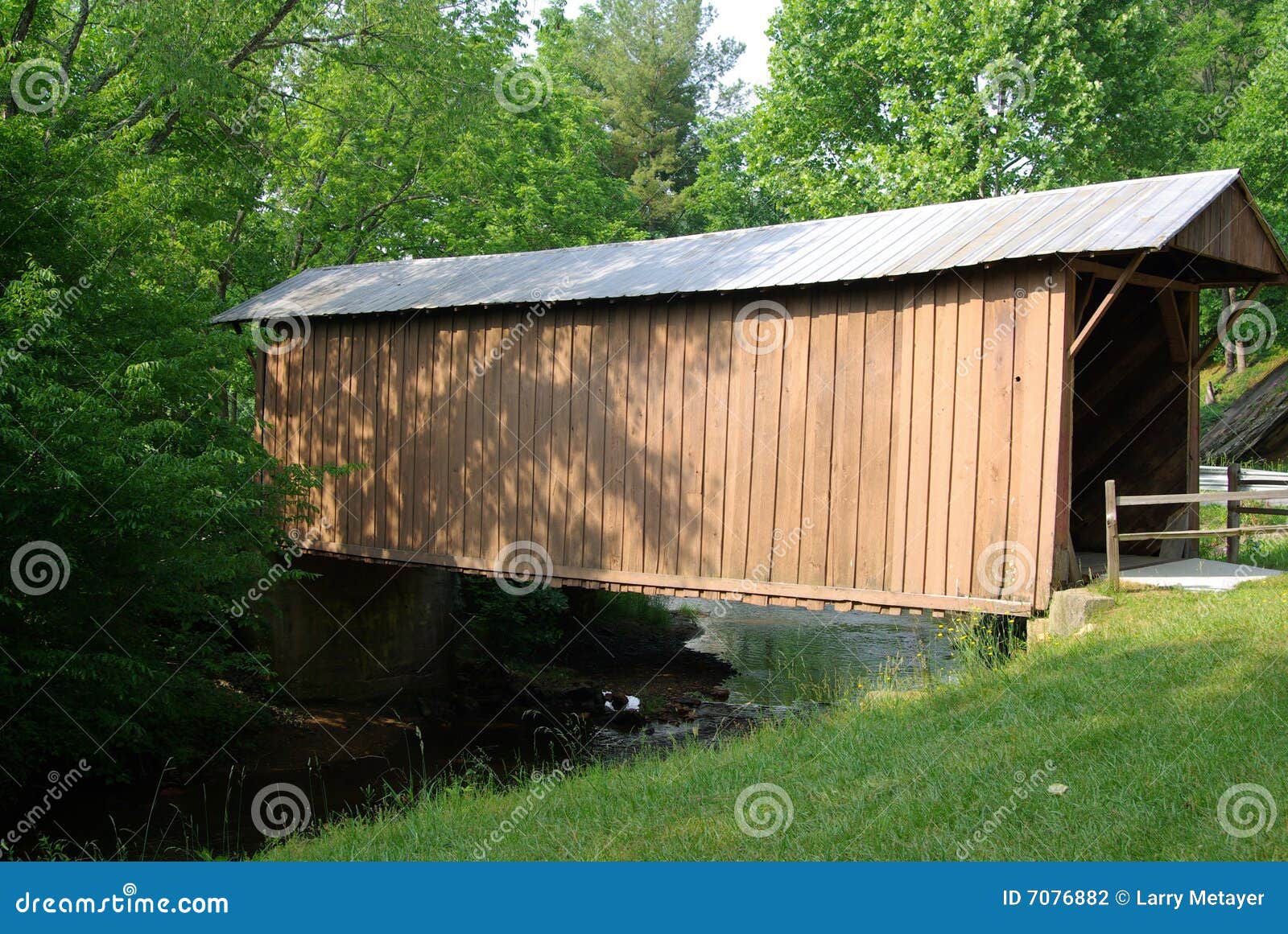 Jack S Creek Covered Bridge Stock Photo Image of bridge, landmark