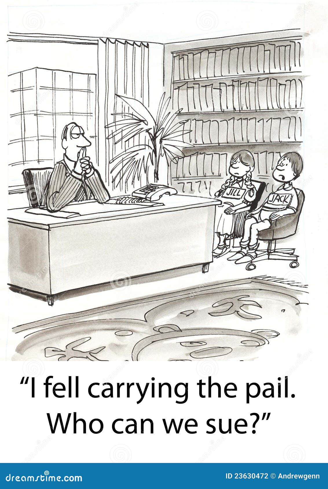 Jack und Jill stock abbildung. Illustration von jill - 23630472