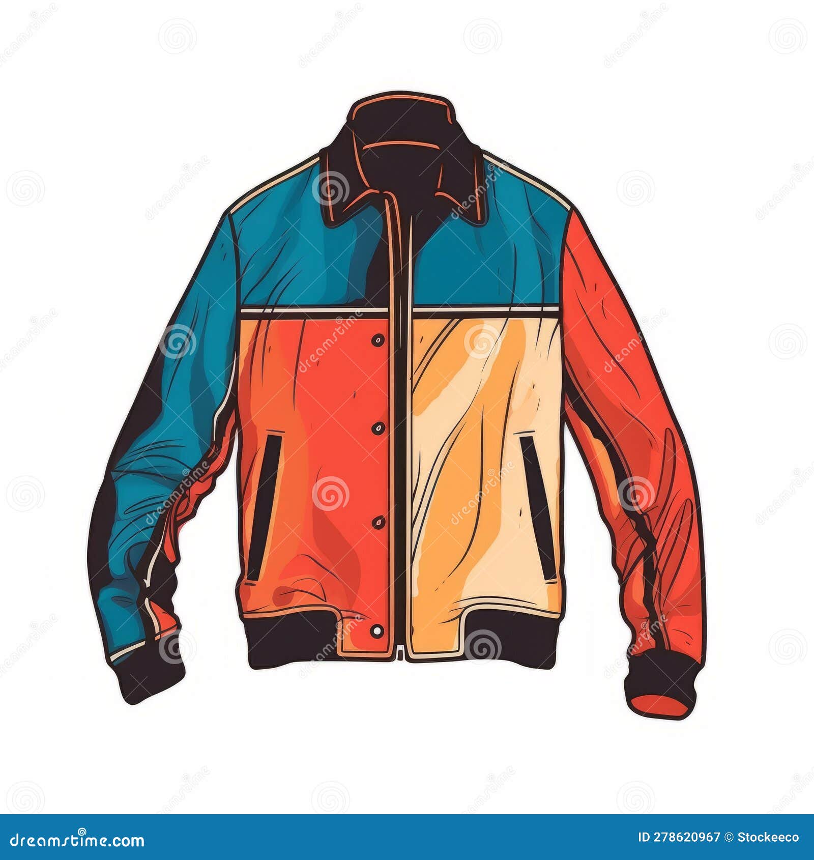 Minimalist Graphic Jacket Design Stock Illustration Illustration of