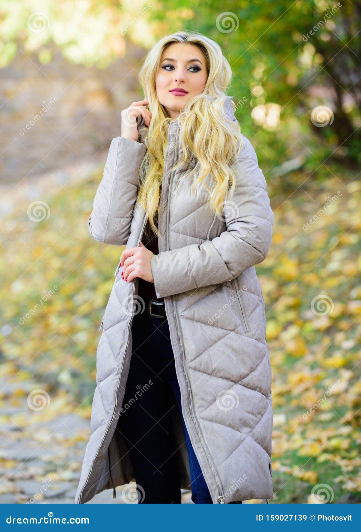 Jacket Everyone Should Have. Puffer Fashion Trend Concept. Oversized ...