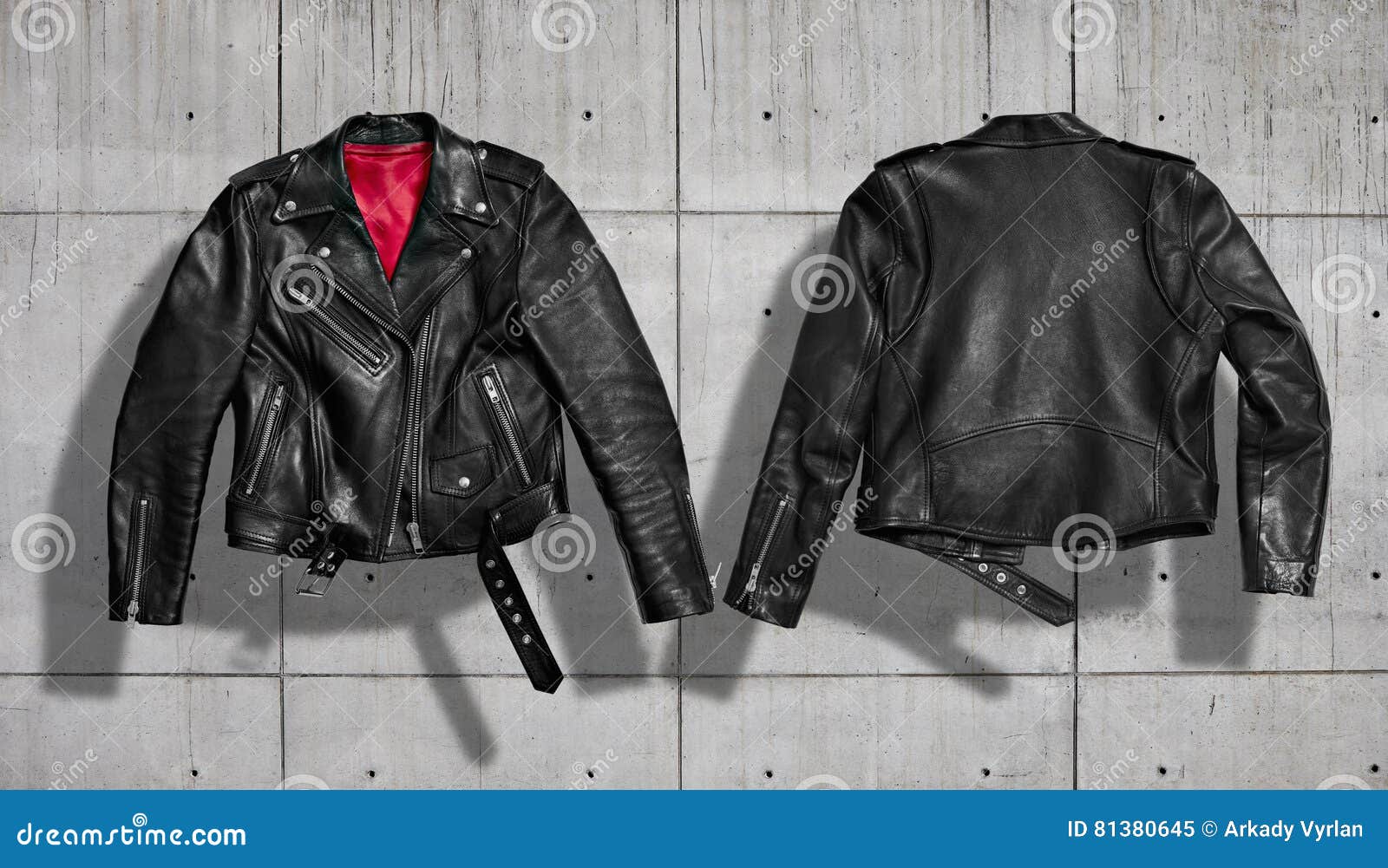 Download Jacket mockup set stock image. Image of commercial, biker ...