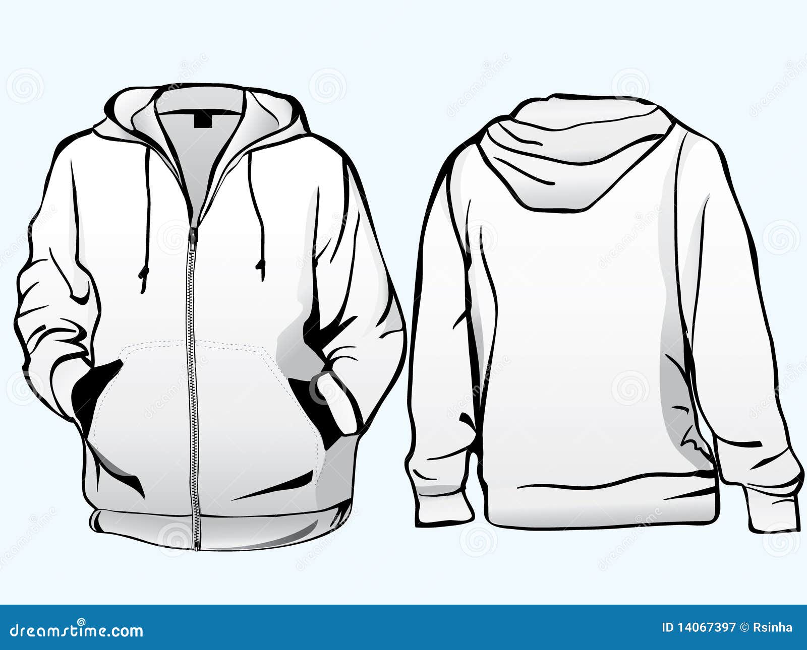 jacket or sweatshirt template