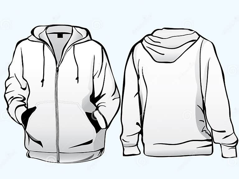 Jacket or Sweatshirt Template Stock Vector - Illustration of jacket ...