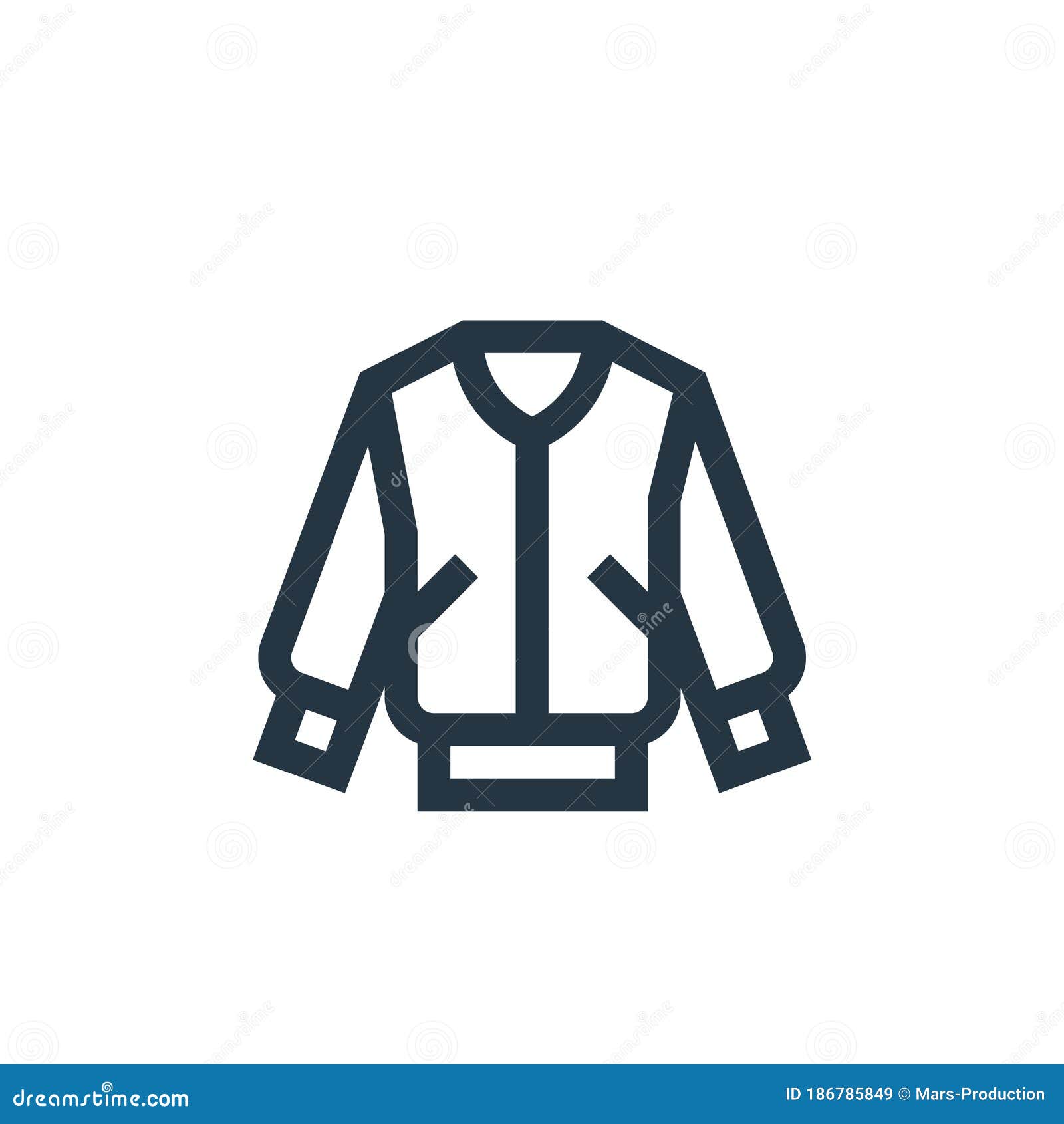 Jacket Vector Icon. Jacket Editable Stroke. Jacket Linear Symbol for