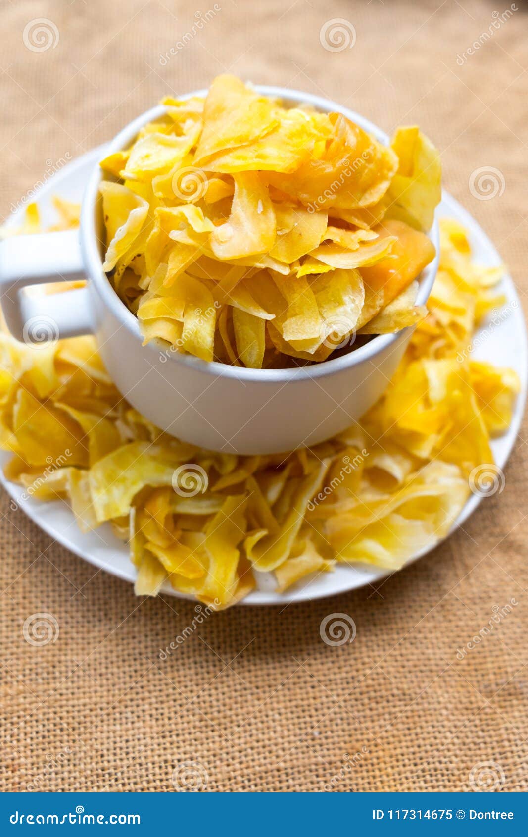 Jackfruit chips stock image. Image of piece, fast, jackfruit 117314675