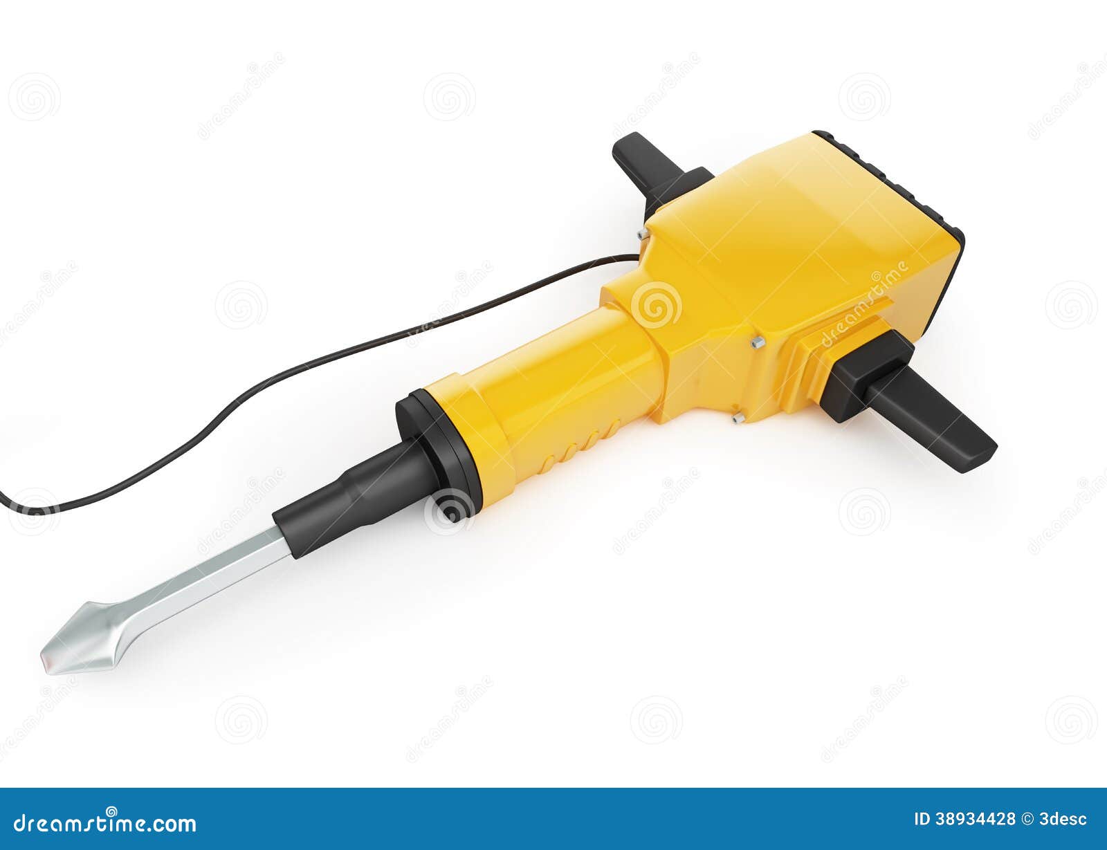 Jackhammer ilustração stock. Ilustração de protetor, equipamento 38934428