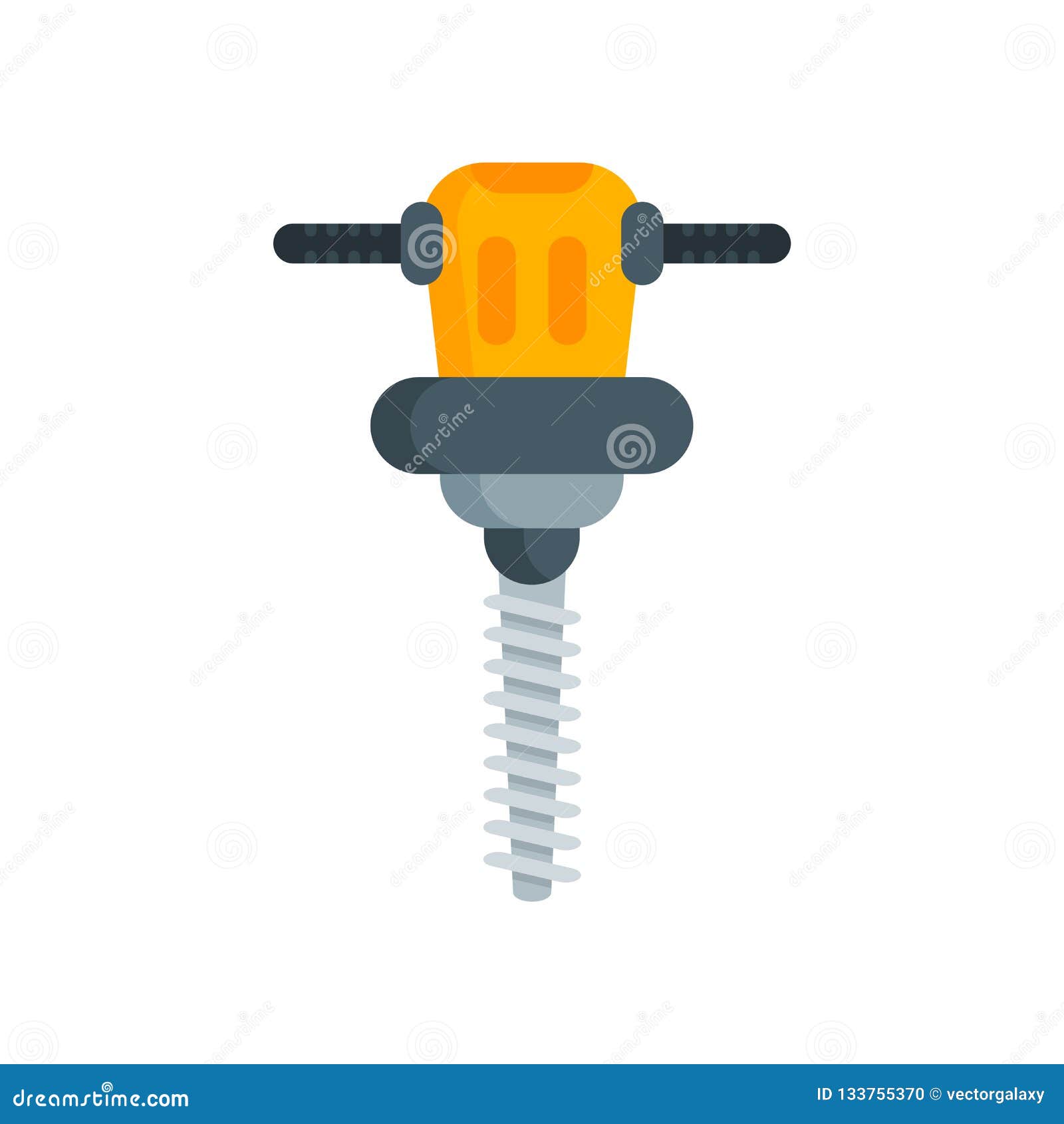 Jackhammer Icon Vector Sign and Symbol Isolated on White Background