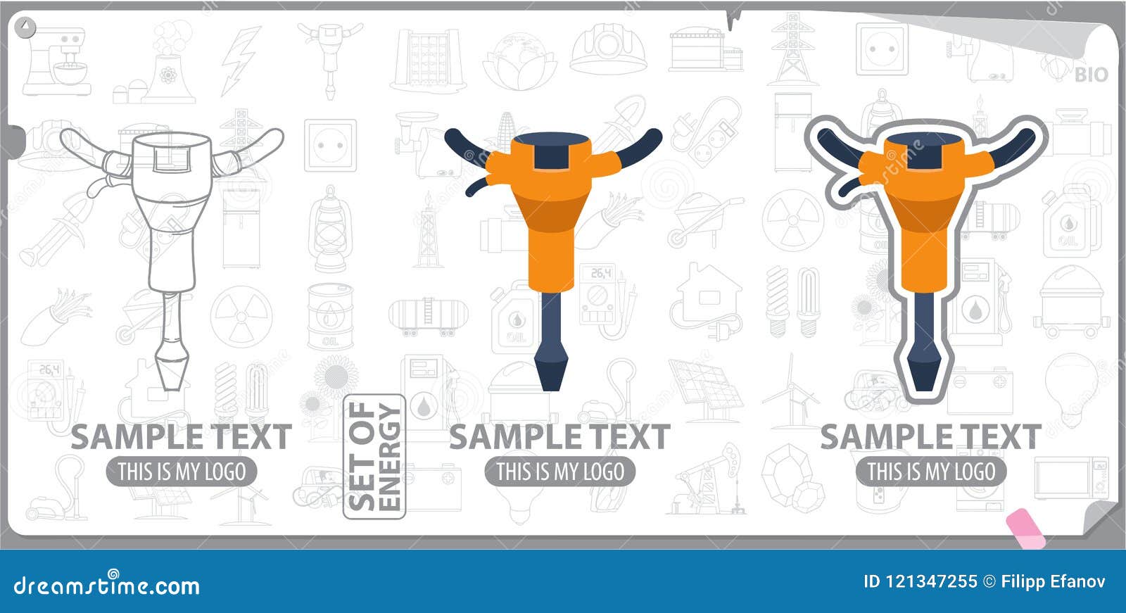 Jackhammer logo stock illustration. Illustration of illustration