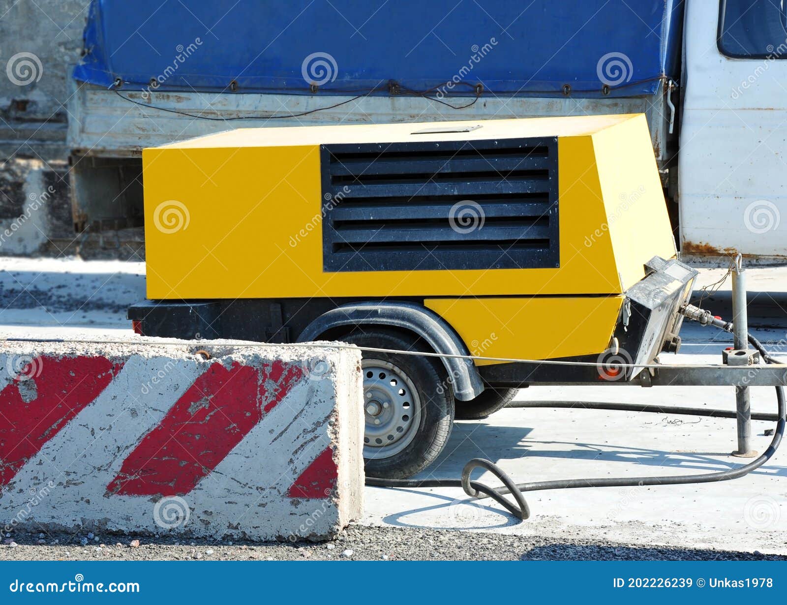 Jackhammer Machine with Compressor Stock Image Image of engine