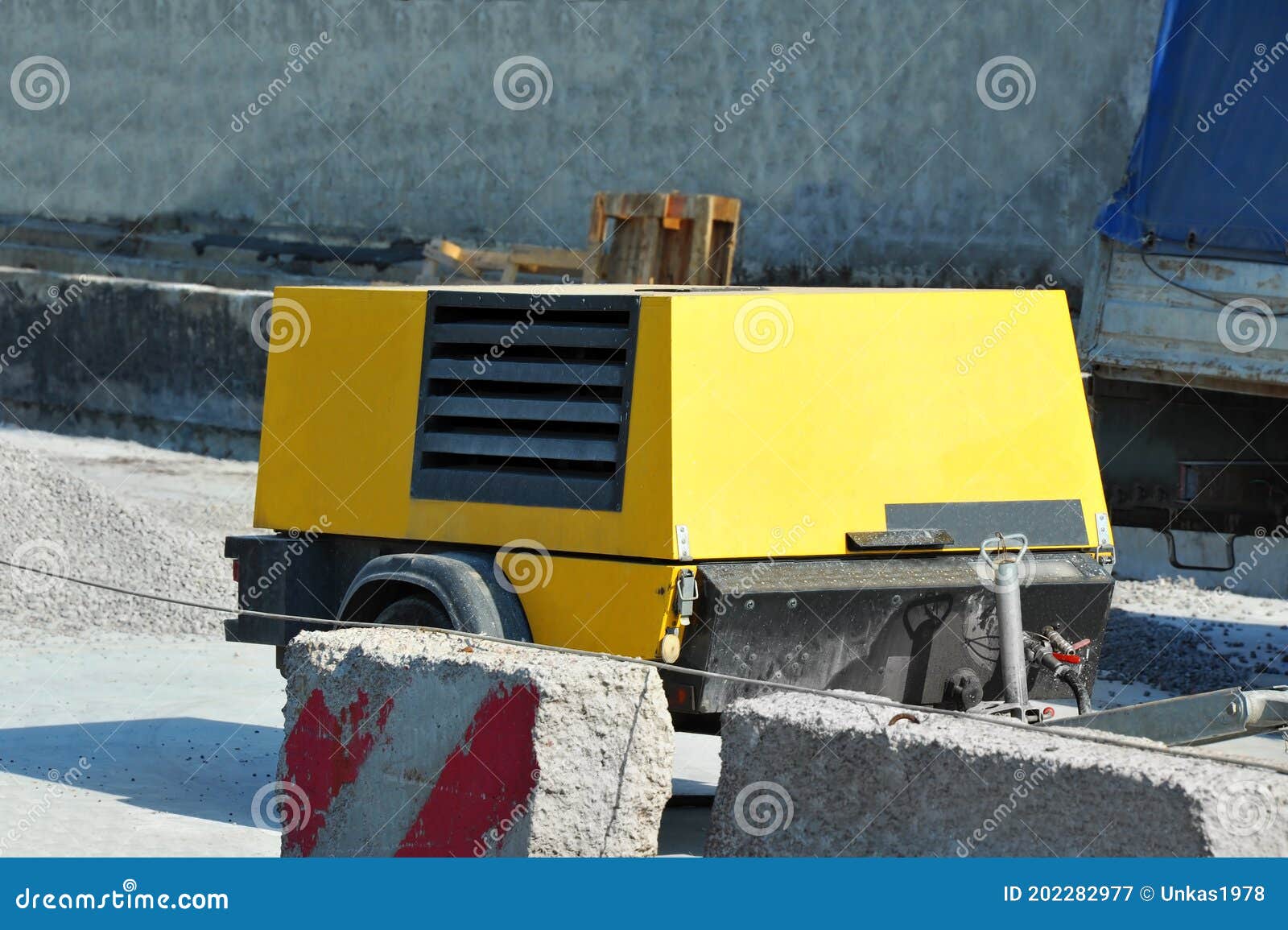 Jackhammer Machine with Compressor Stock Image Image of hammer