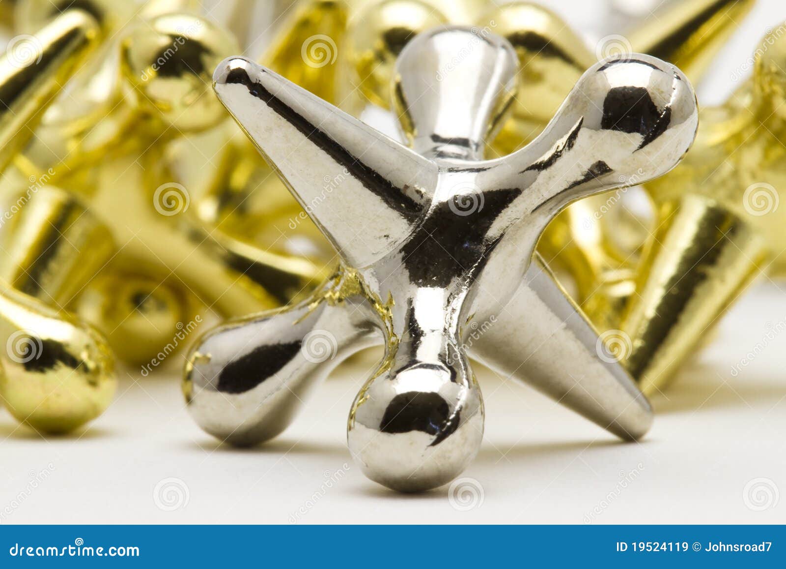 Jacks Game Macro stock image. Image of metal, fivestones 19524119