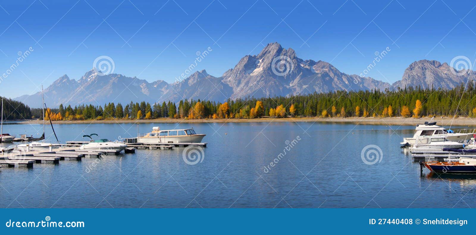 Jackson lake stock photo. Image of jenny, clear, sunrise 27440408
