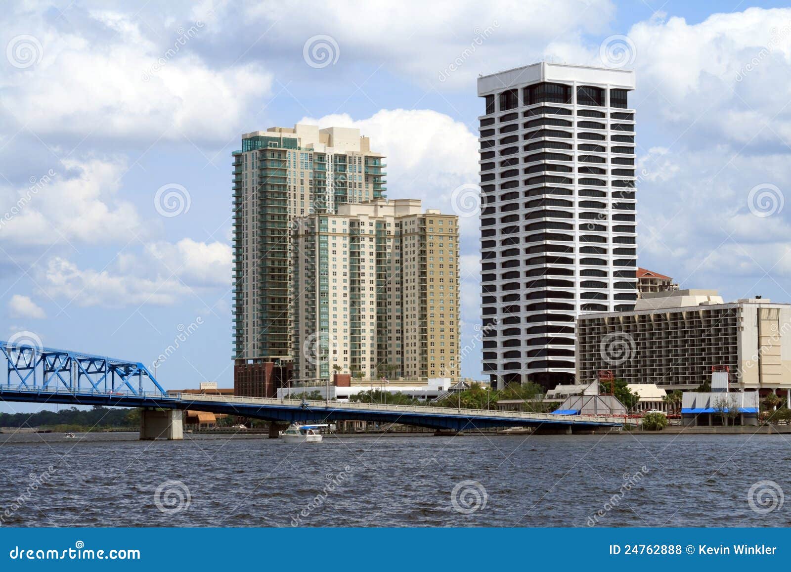 Jacksonville Florida South Bank Stock Photo Image of cityscape