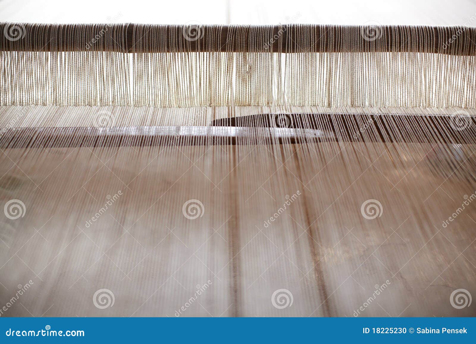 Jacquard Loom for Hand Weaving with Woolen Threads Stock Photo Image of bobbin, cloth 18225230