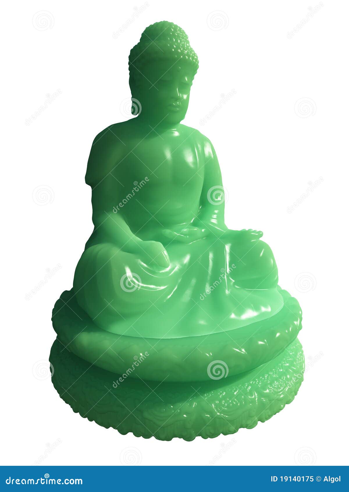Jade Buddha Statue stock illustration. Illustration of carved 19140175