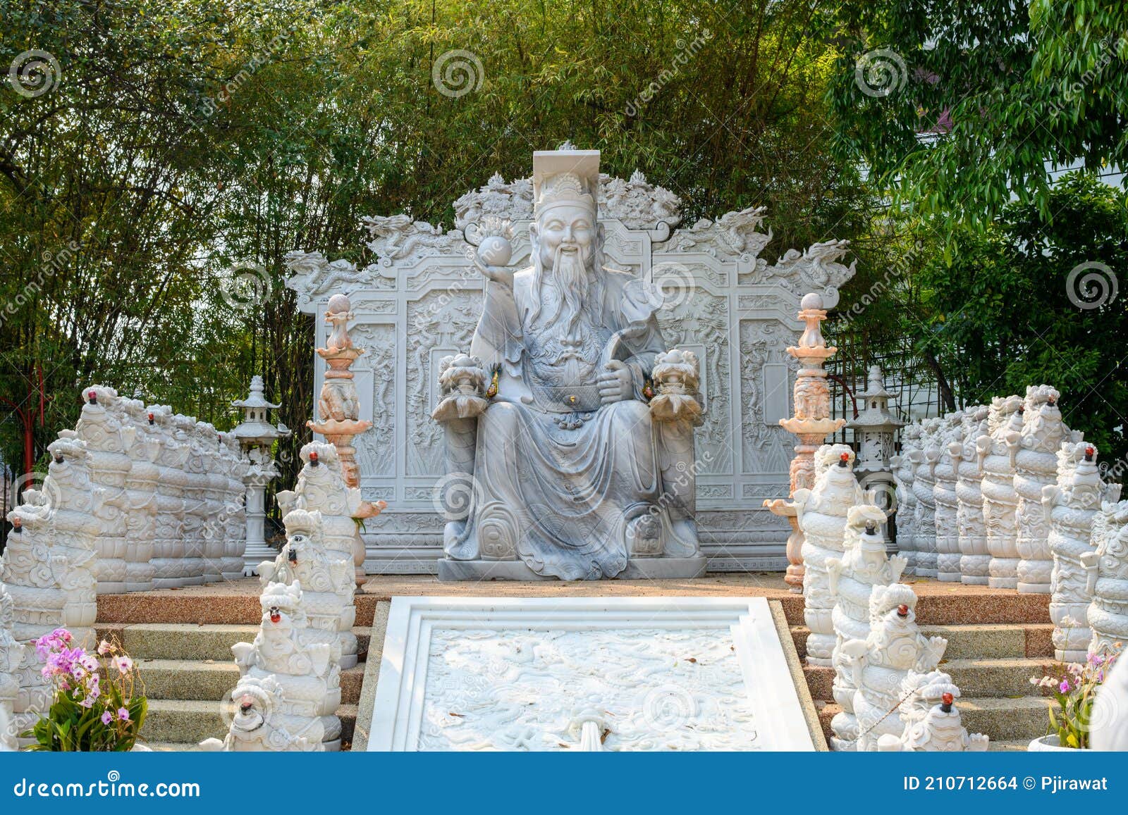Jade Emperor Statue in the Park Stock Photo Image of symbol