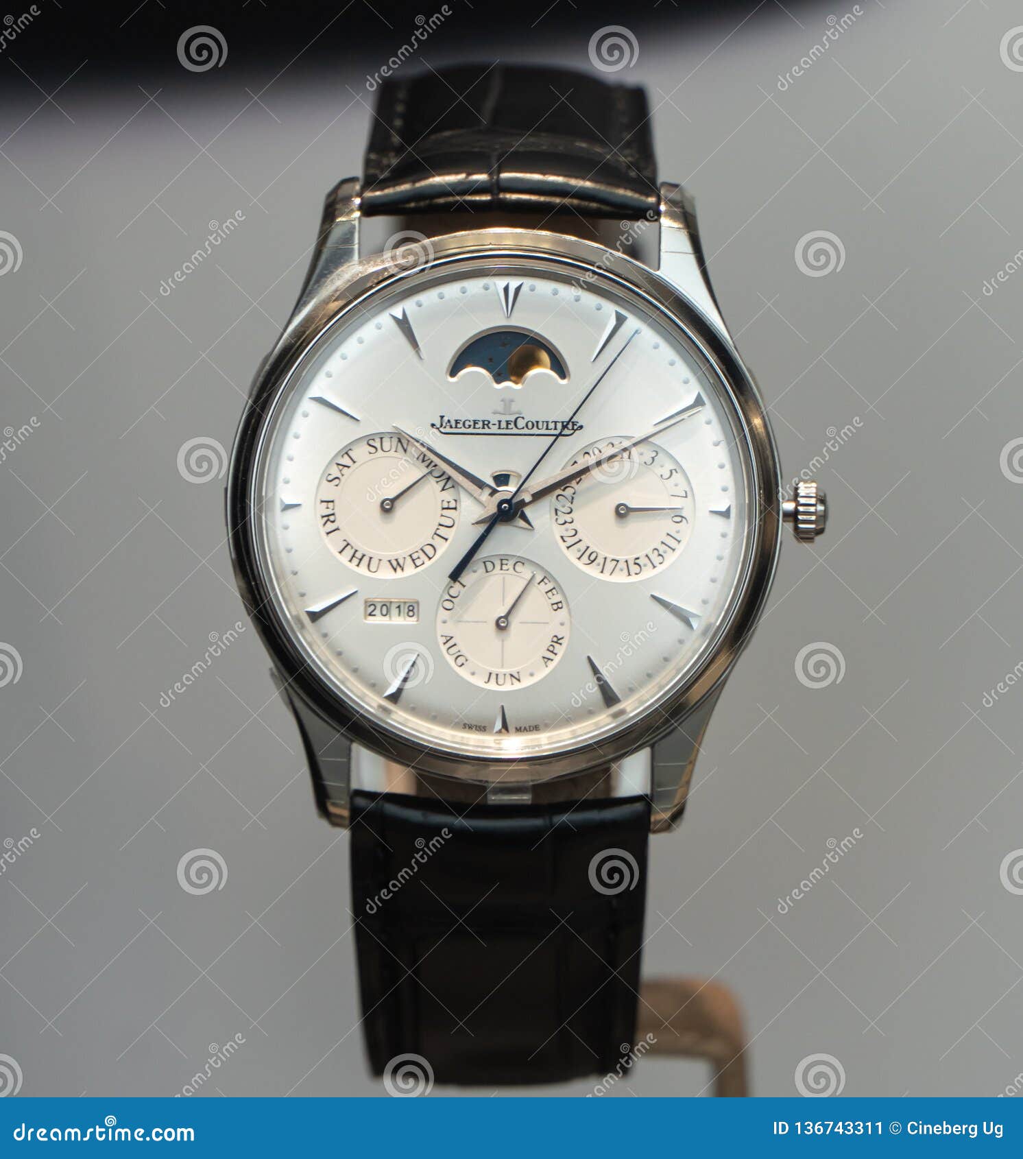 Jaeger LeCoultre watch editorial photo. Image of clock - 136743311