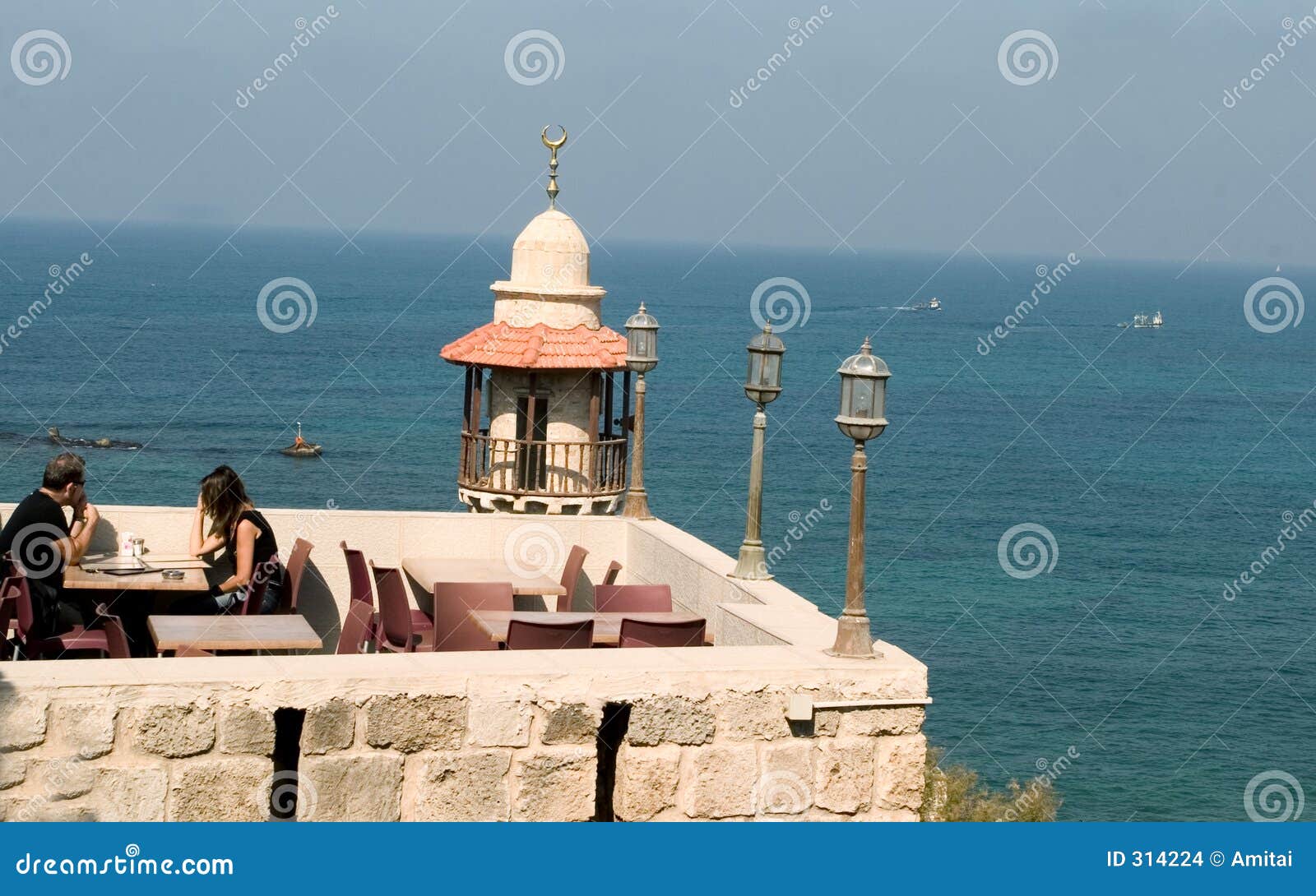 Jaffa Restaurant view editorial stock image. Image of view 314224