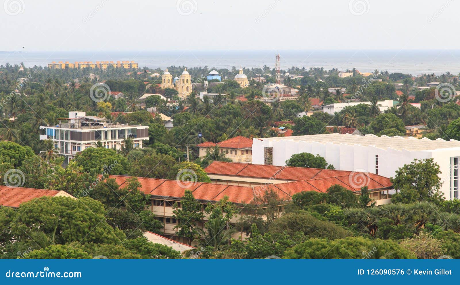 Aerial View Of The City Of Jaffna Sri Lanka Stock Photo Image Of