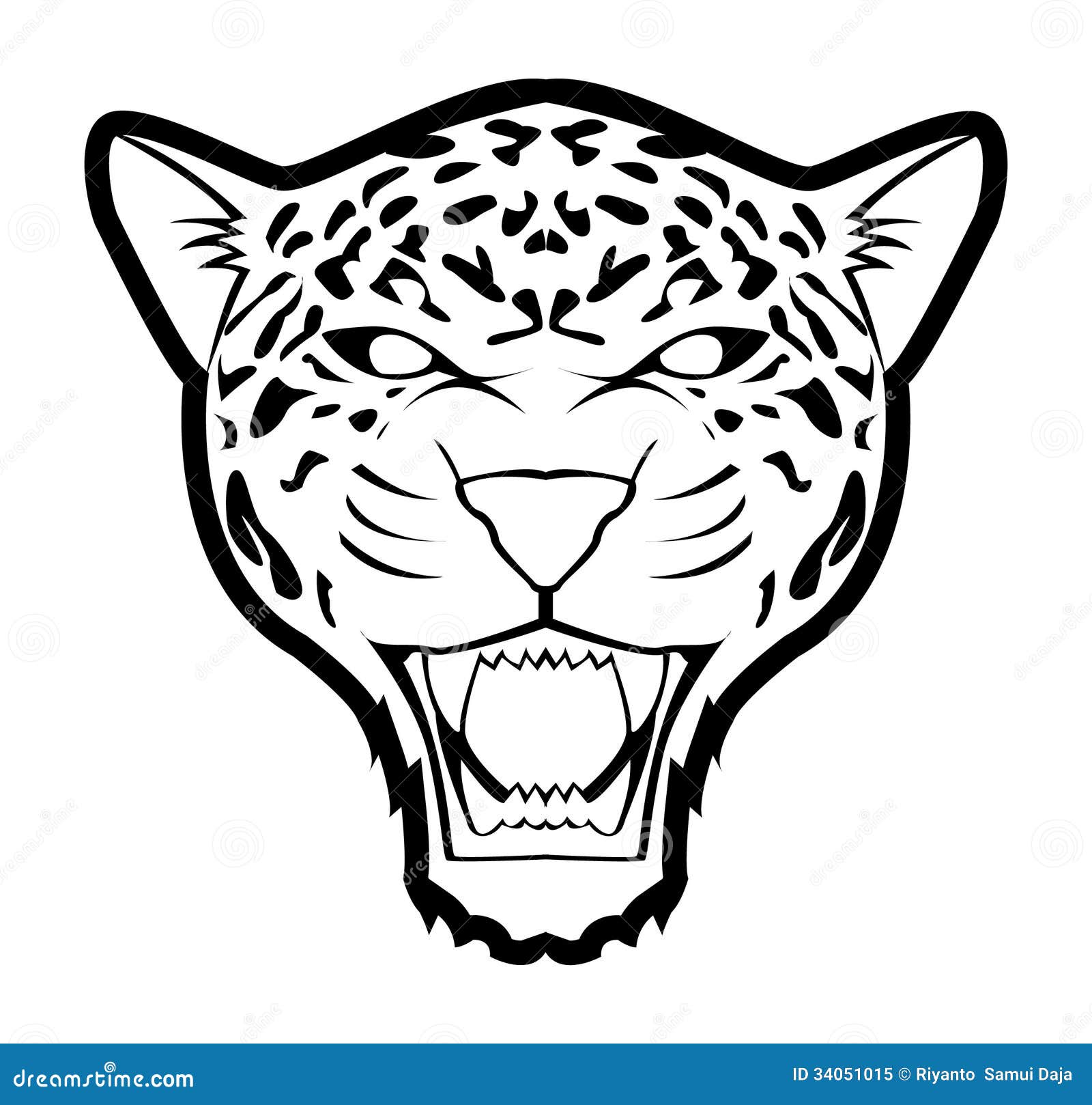 Jaguar stock vector. Illustration of cartoon, panther - 34051015